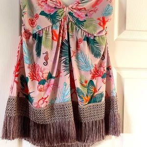 Venus halter top with fringe